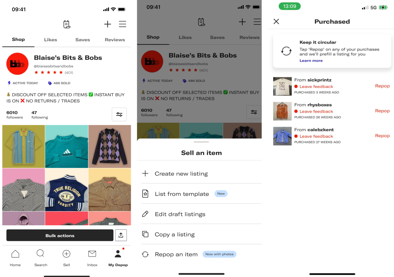 Repop – Depop help